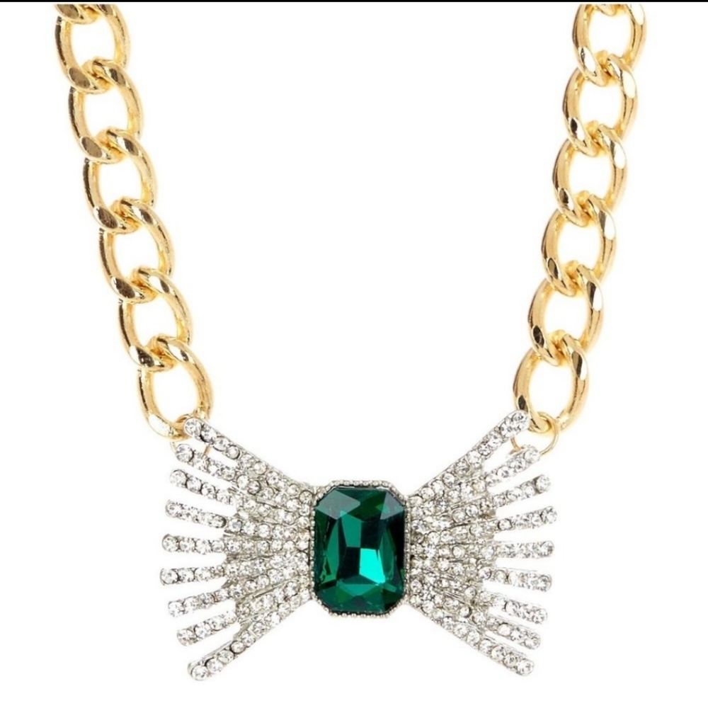 Emerald Colored Glass Crystal.